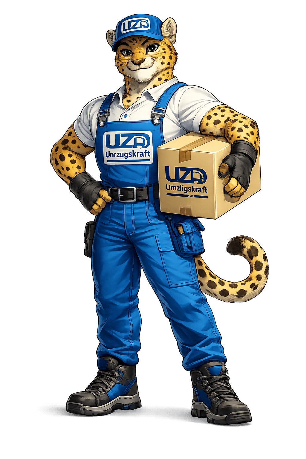 Umzugskraft Umzugs Mascot